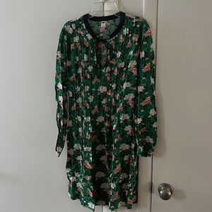 Long Sleeve Floral Print Dress